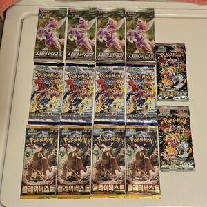 Pokemon Lot of 14 Sealed Booster Packs Pokemon Cards‎ Random Sets Korea / Japan